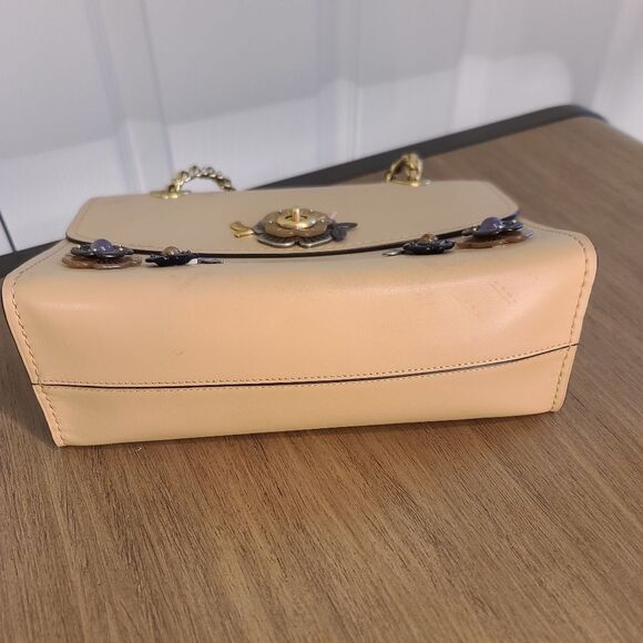 Coach 52611 Tea Rose Parker Shoulder Bag Beechwood Tan - Picture 9 of 13